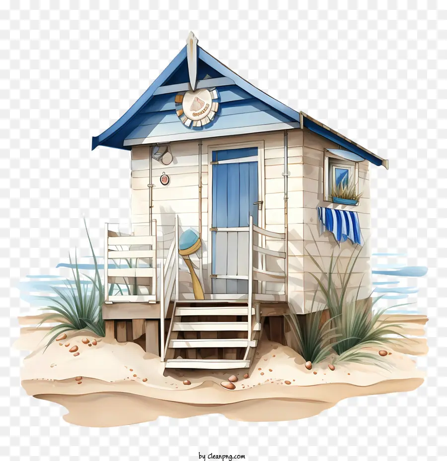 beach hut beach hut beach sand water