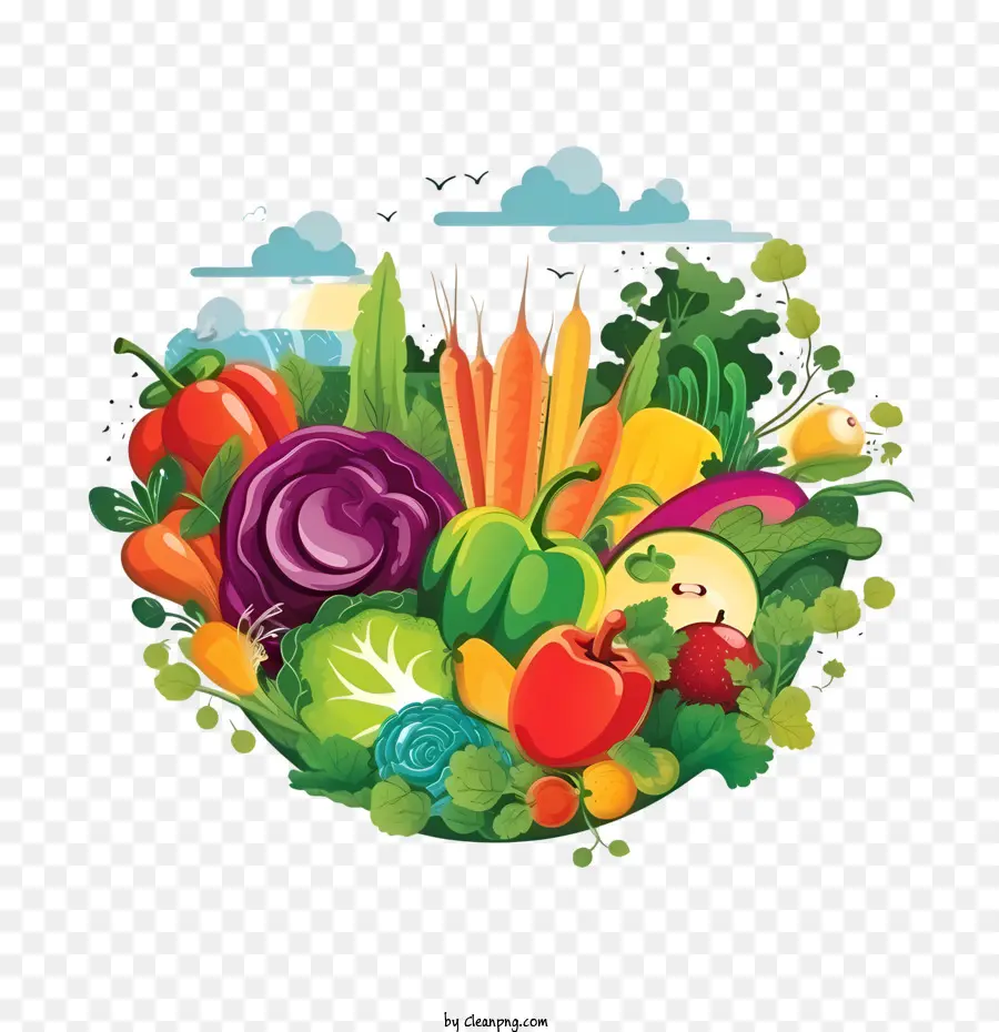 world vegetarian day healthy fruits vegetables organic