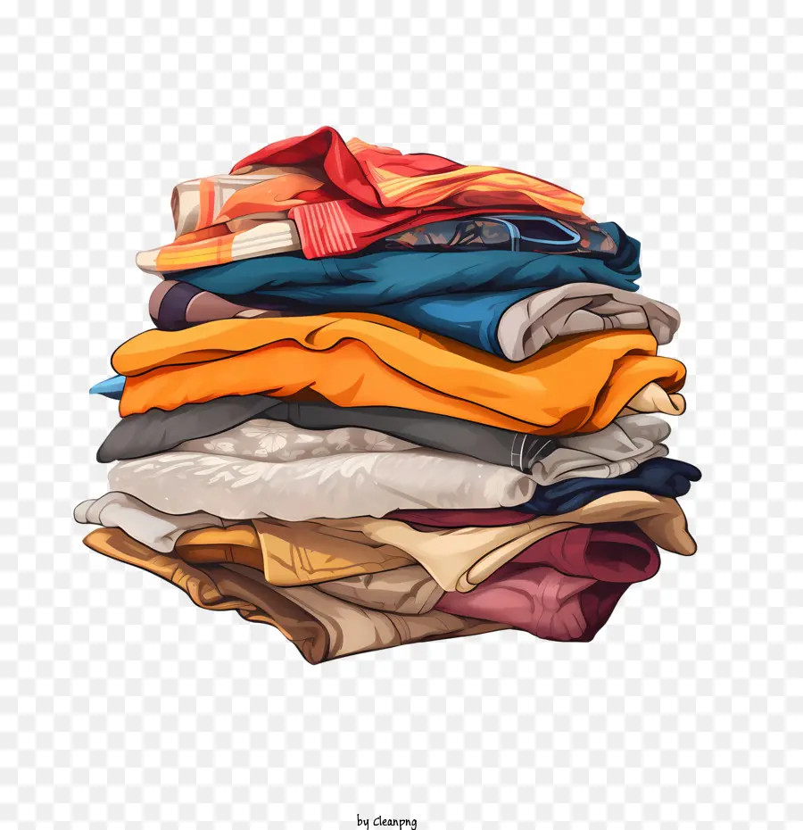 stack of clothes
 pile of clothes clothes pile folded