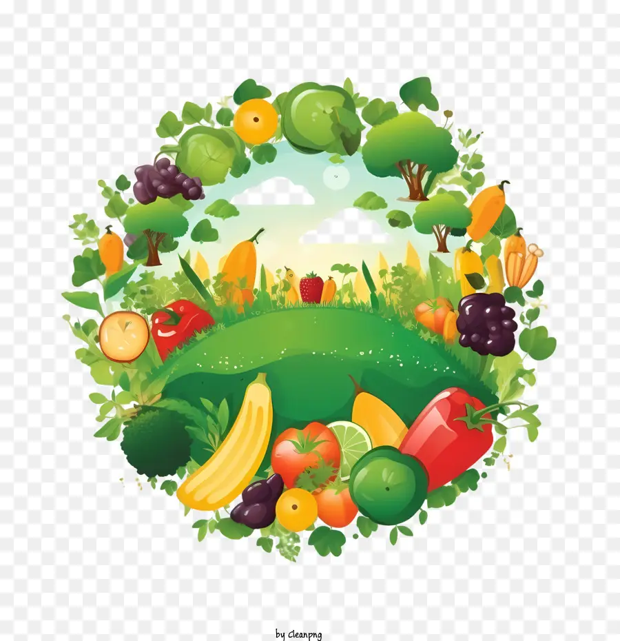Weltvegetarischer Tag Obstgemüse Bio -Farm - 