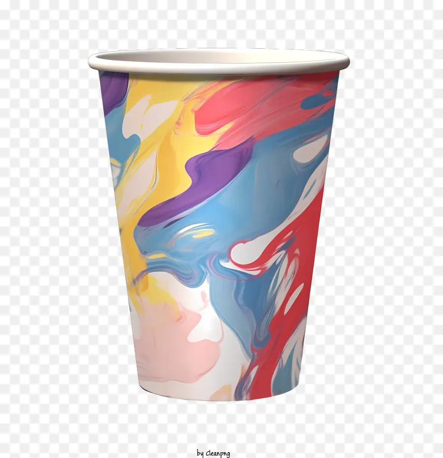 paper cup food painted colorful food photography