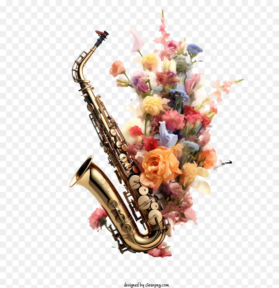 Saxophon Day Saxophonmusik Blumenarrangement Blume - 