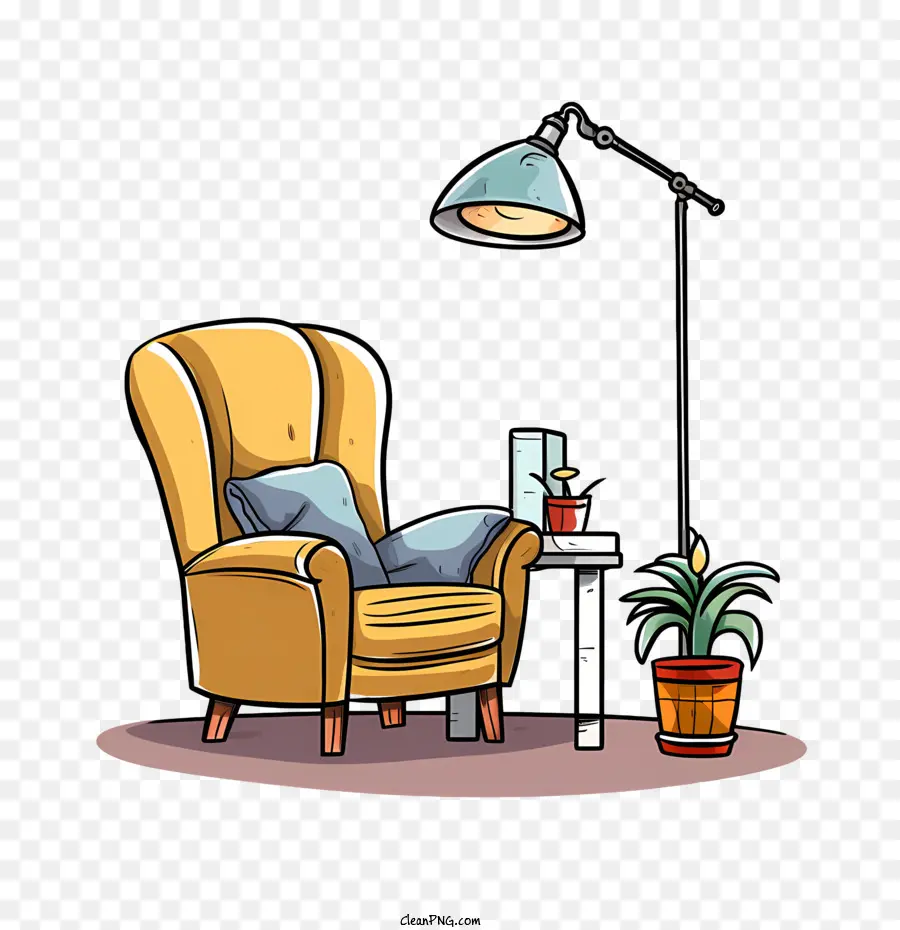 Couch und Lampen -Sessel -Lampenlampe Leselampe - 