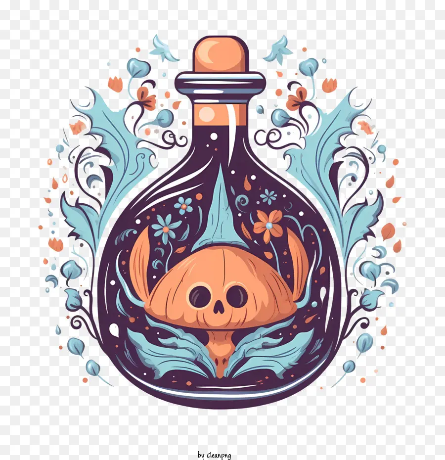 magic potion skull magic potion bottle