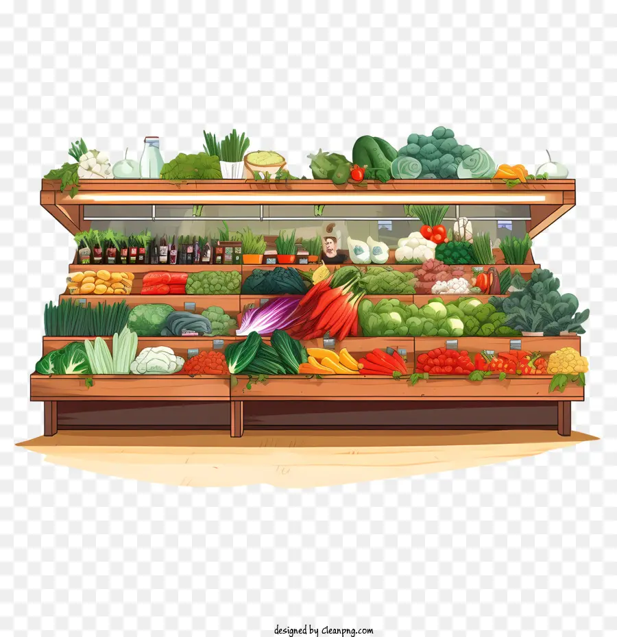 Vegetarischer Lebensmittelmarkt Obst Gemüse Lebensmittelgeschäft Lebensmittel - 