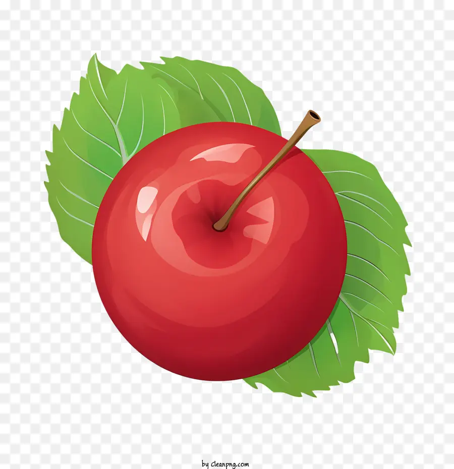 Essen Sie einen roten Apfeltag Apfel rotes Obstblatt - 