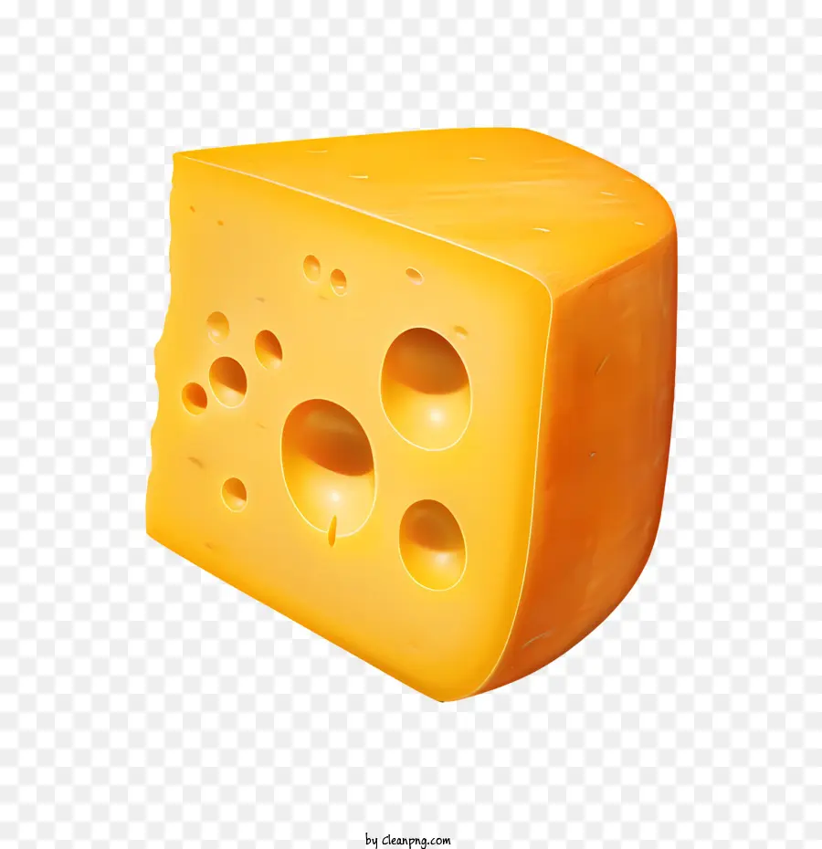 Fetta di blocco giallo formaggio - 