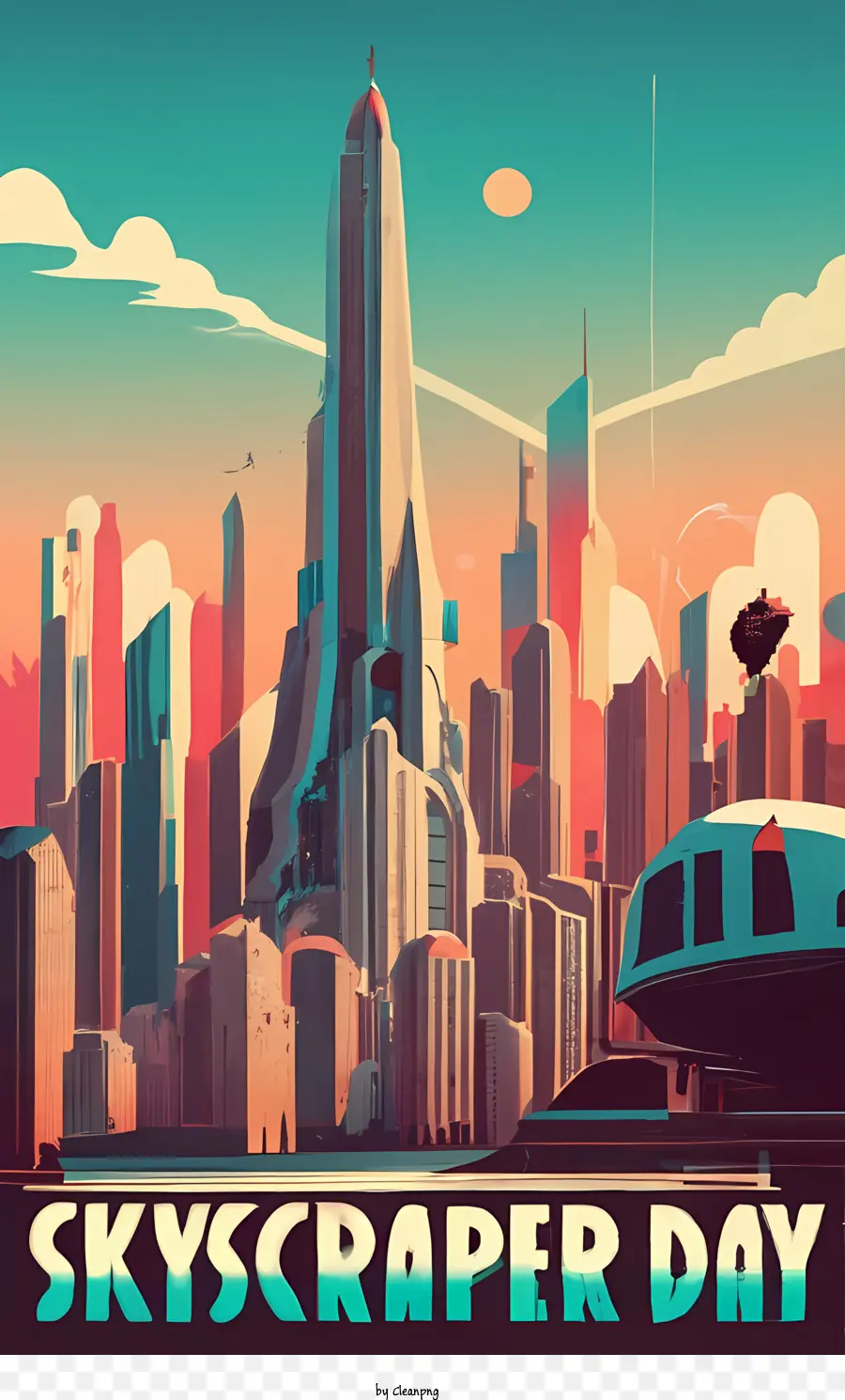 skyscraper day sky scraper city sci - fi futuristic