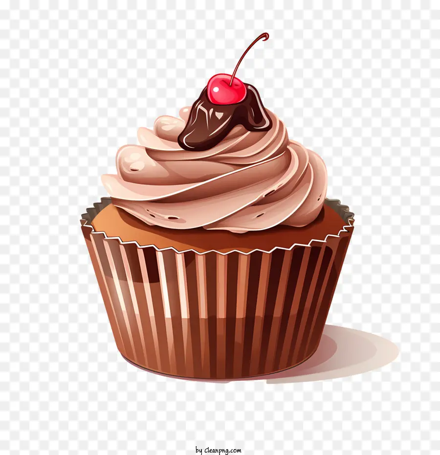 Schokoladen -Cupcake -Tag Schokoladen -Cupcake Dessert Backwaren Süßwaren - 