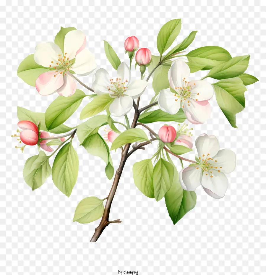 Apfelblüte Apfelblüten blühende Baum Frühlingszeit Natur - 