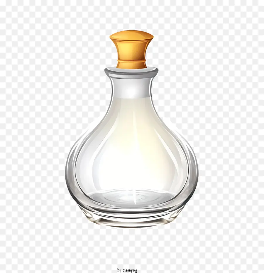 bottiglia di profumo bottiglia vetro liquido trasparente - 