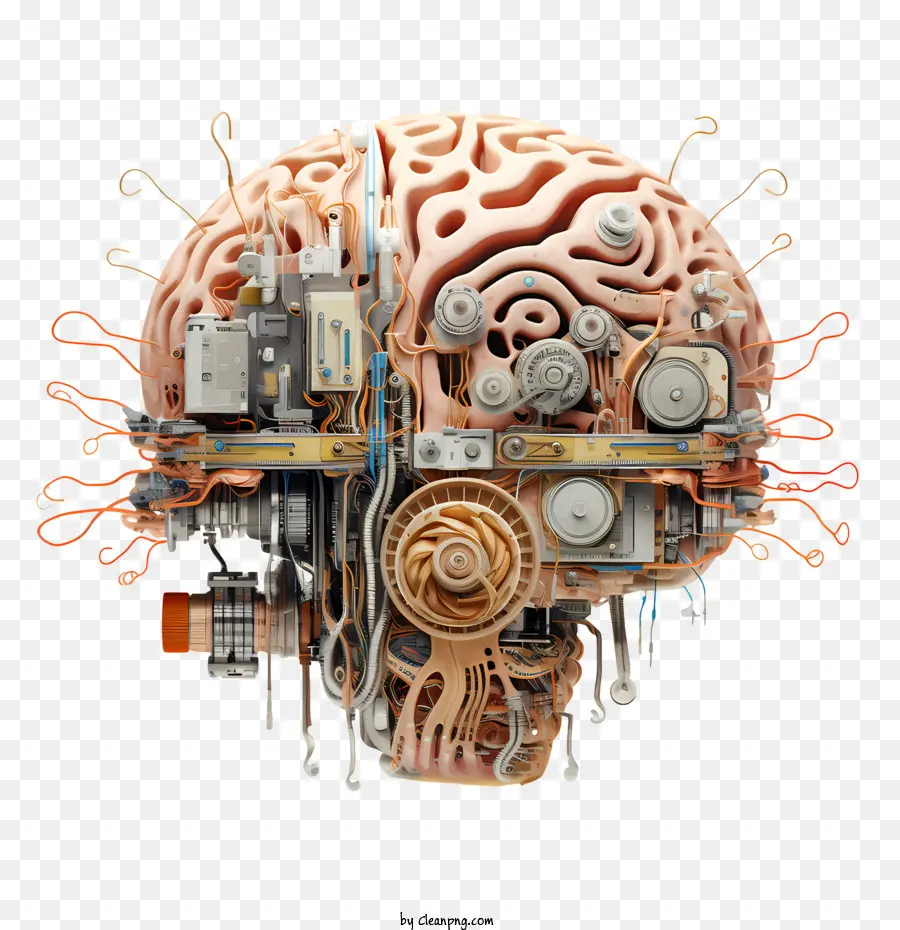 train your brain day brain machinery technology circuit board