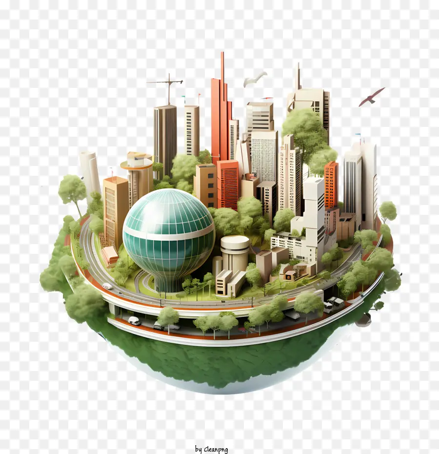 World Urbanism Day City Cityscape Urban Green - 