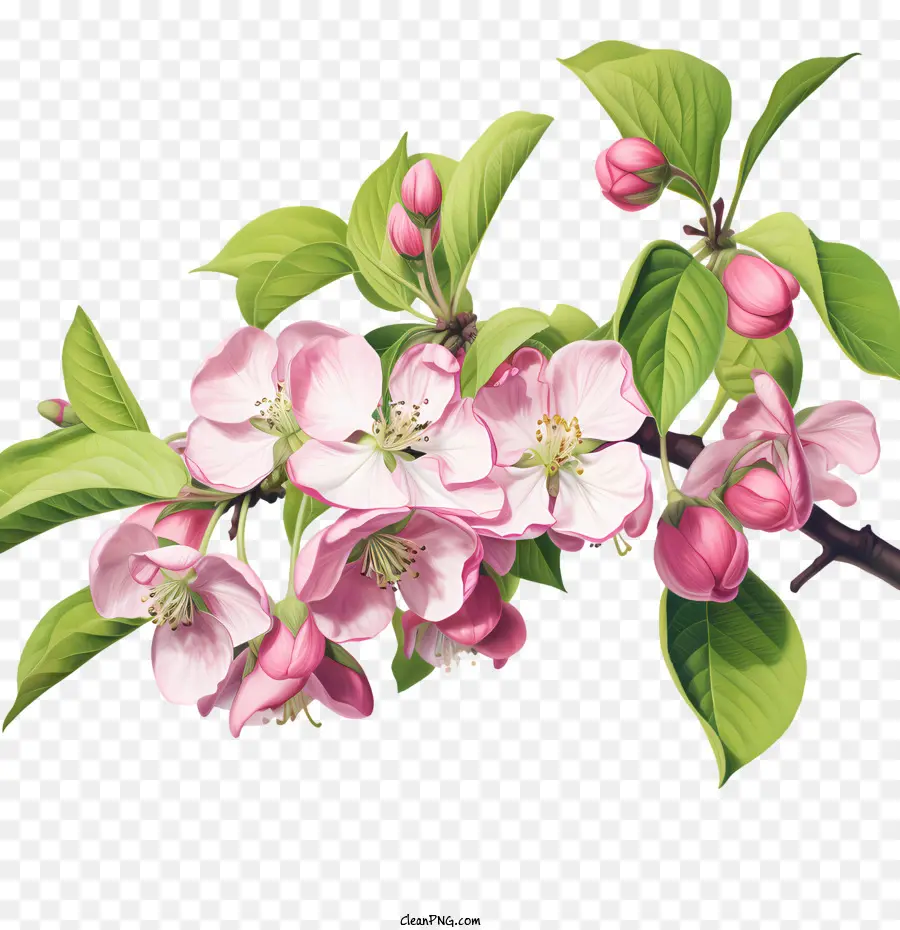 Apfelblüte Apfelblütenzweig Federblüten Blumen - 