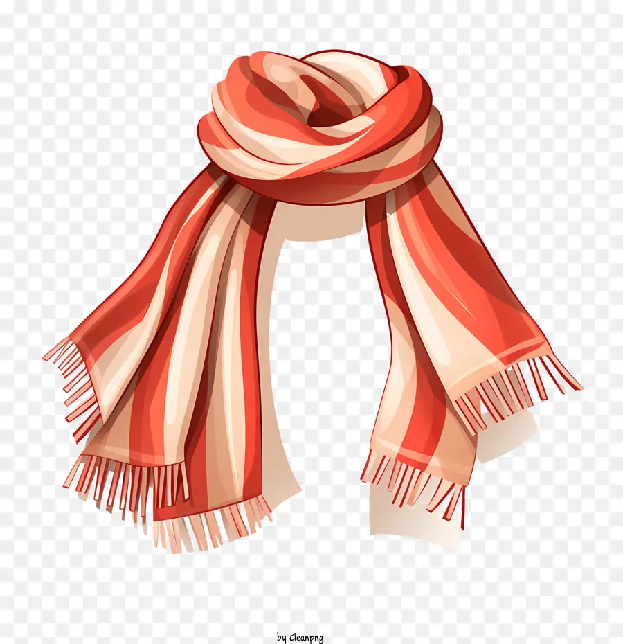 Stripe rosse invernali per la sciarpa da giorno inverno - 
