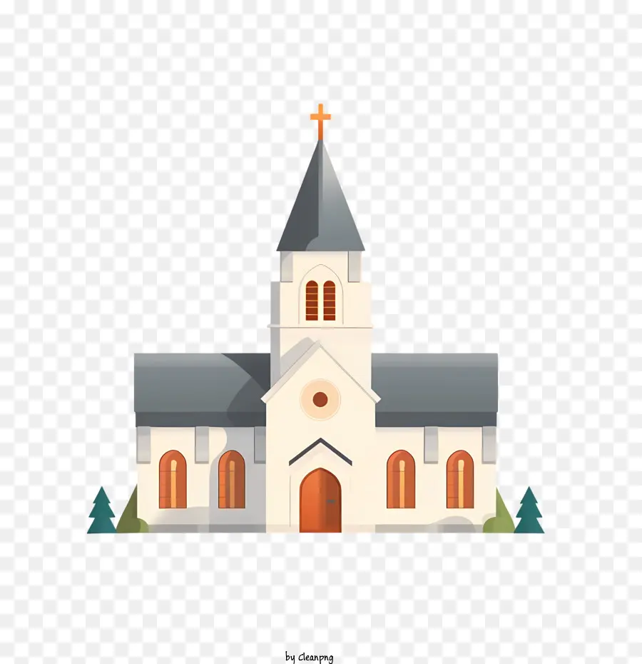 Chiesa Chiesa Steeple Croce di vetro colorati - 