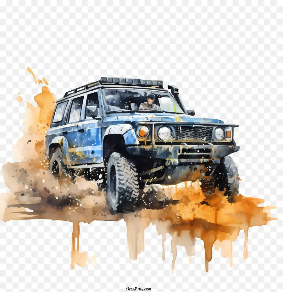 Jeep Off-road Day Off-Road Off Off Road Mud Splash - 