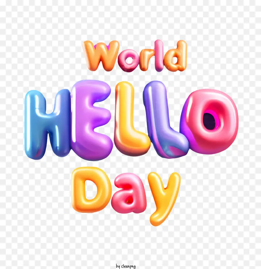 World Hello Day Hello Day Fun divertente colorato - 