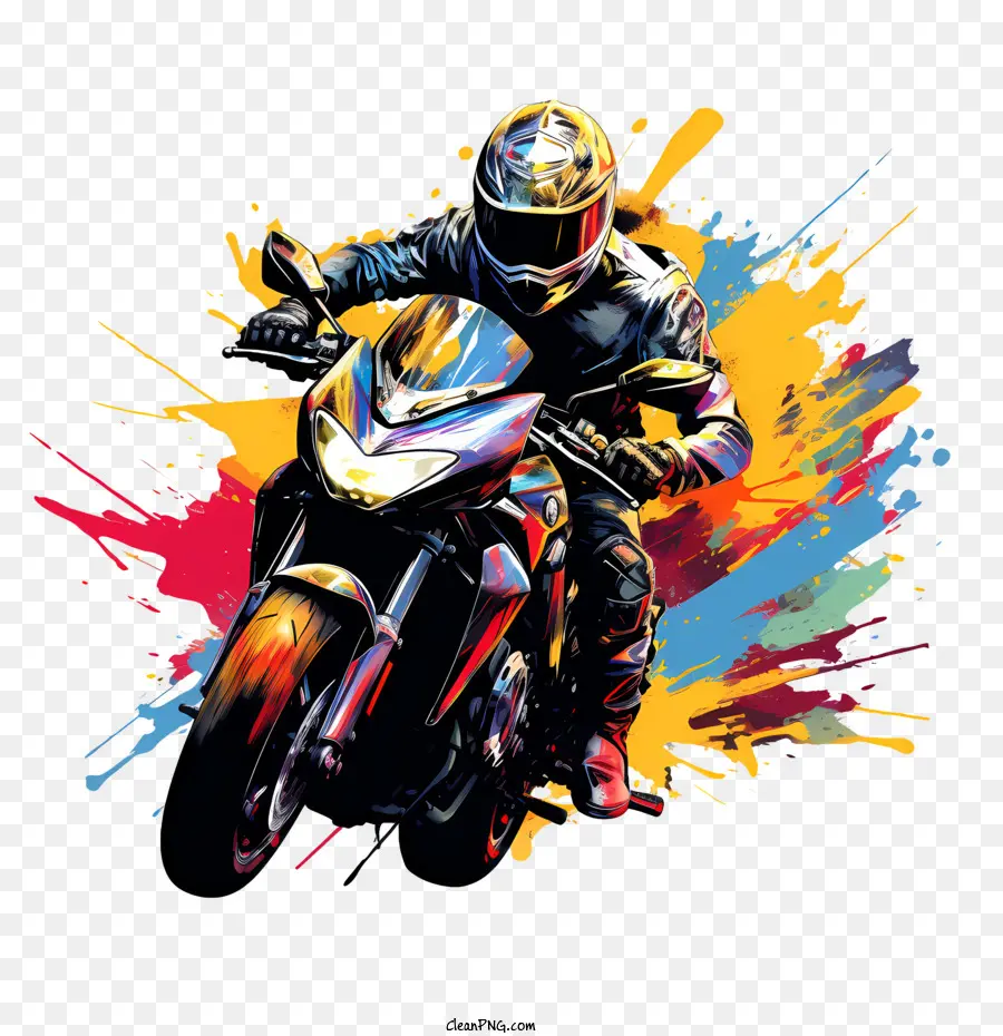 Nationaler Motorradfahrt Day Motorcycle Biker Stunt Dirt Track - 