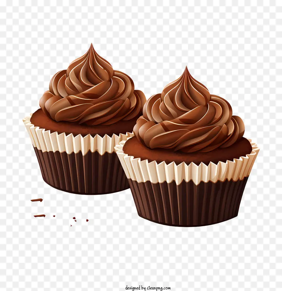 Schokoladen -Cupcake -Tag Schokoladen -Cupcakes süße Leckereien Desserts Backwaren - 