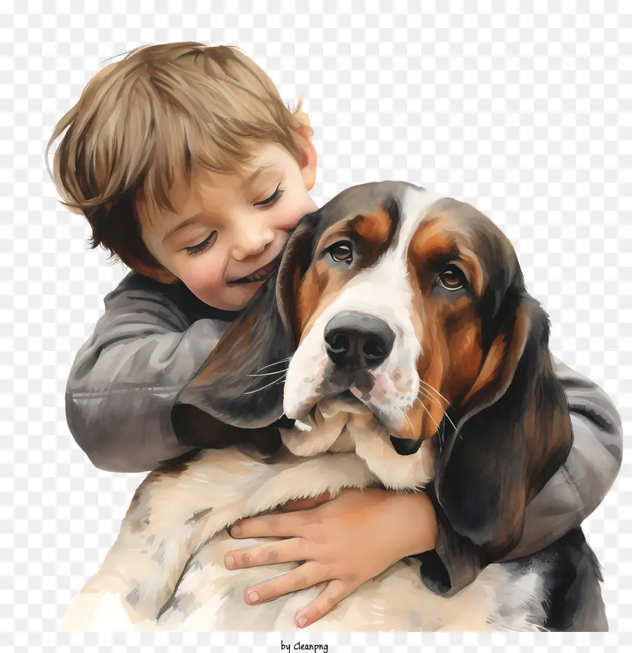 hug your hound day dog boy hug love