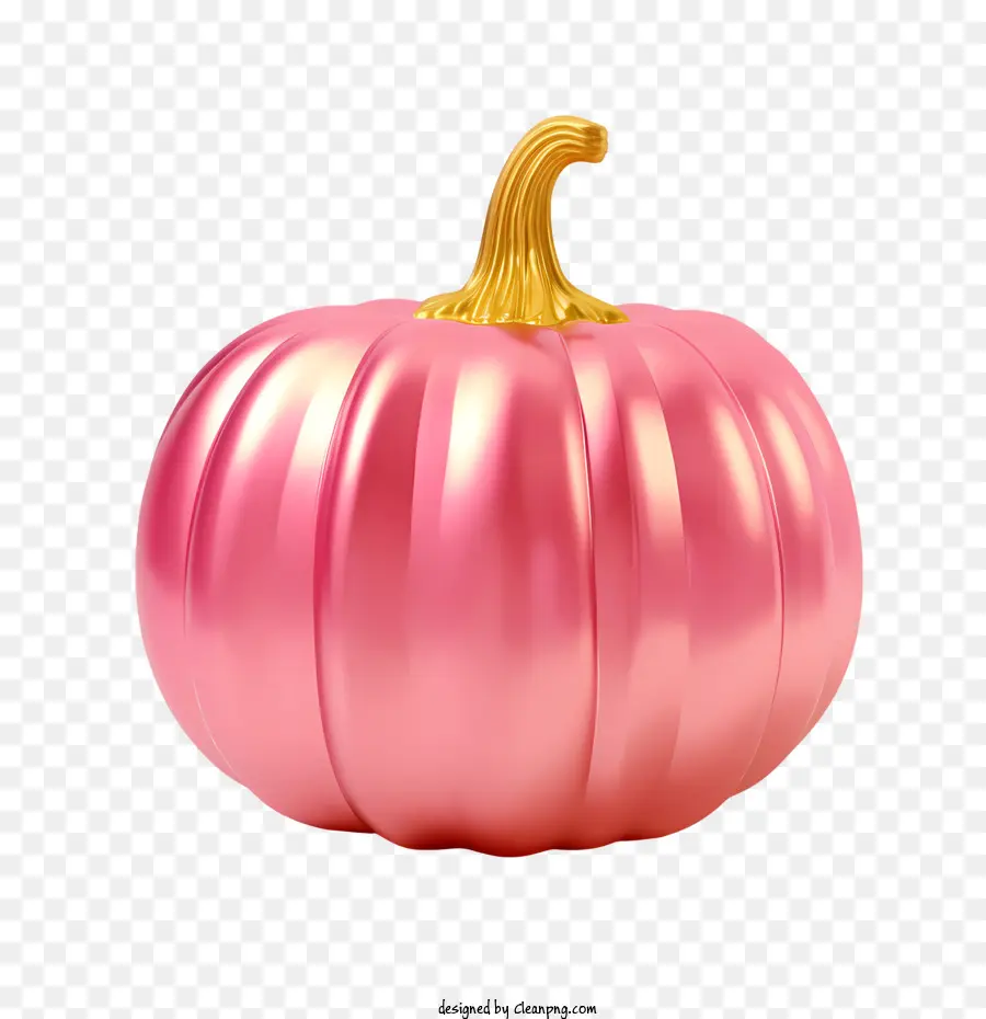 pink pumpkin pink metallic shiny round