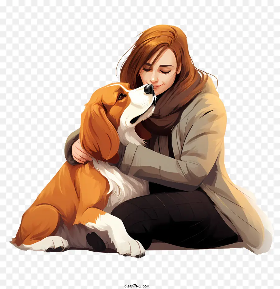 hug your hound day dog woman hug embrace