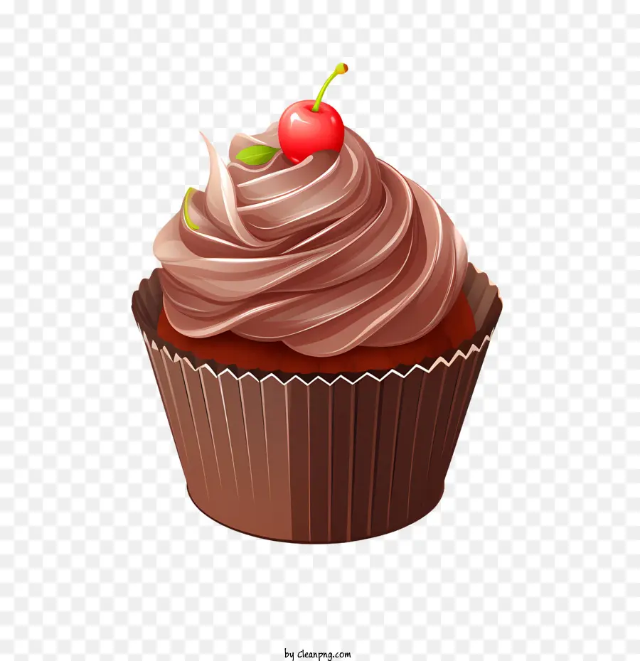 Schokoladen -Cupcake -Tag Schokoladenkuchen Cupcake Dessert Schokoladenfrosting - 