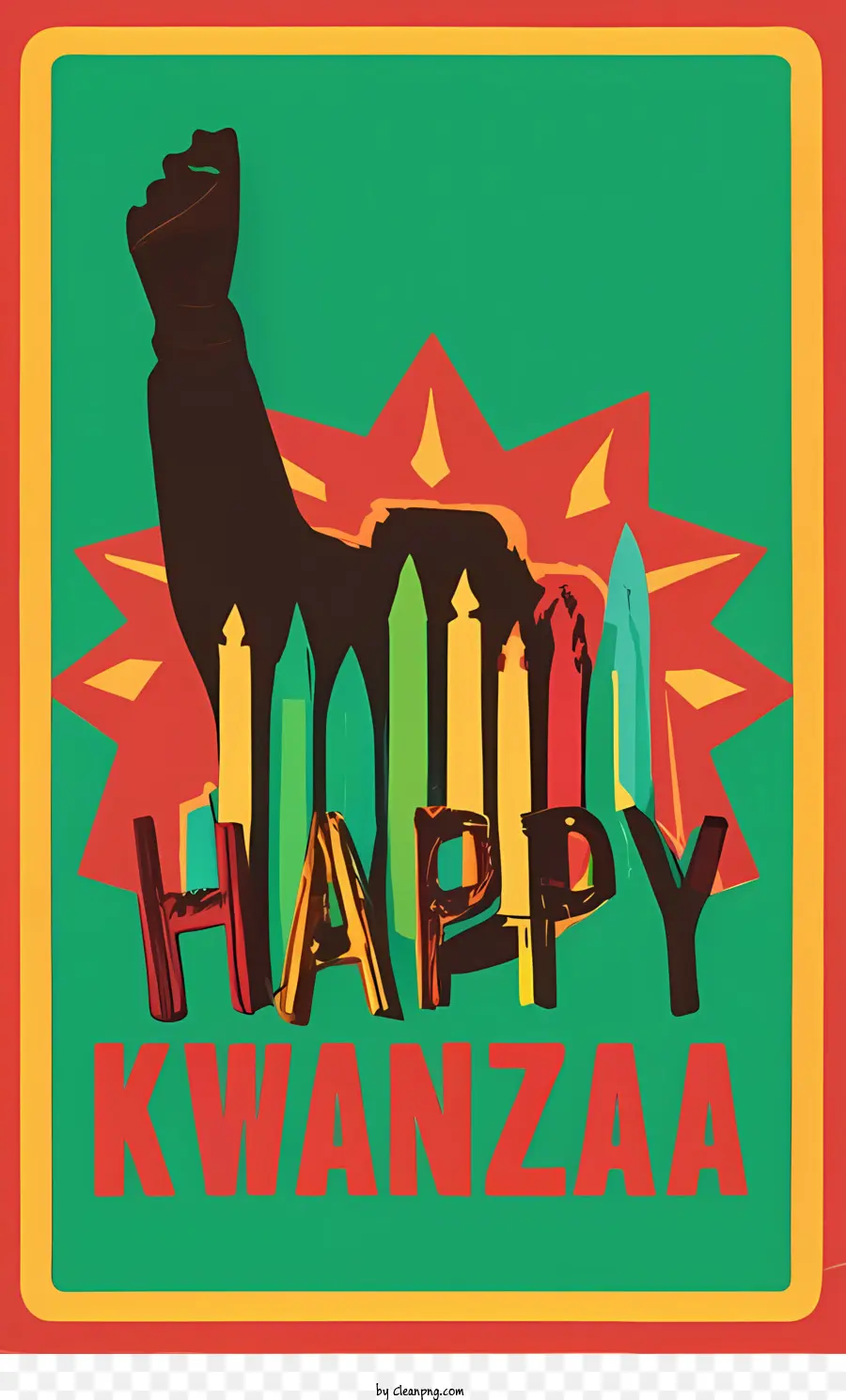 Happy Kwanzaa Happy Kwanzaa African American Culture Celebration Diversity - 