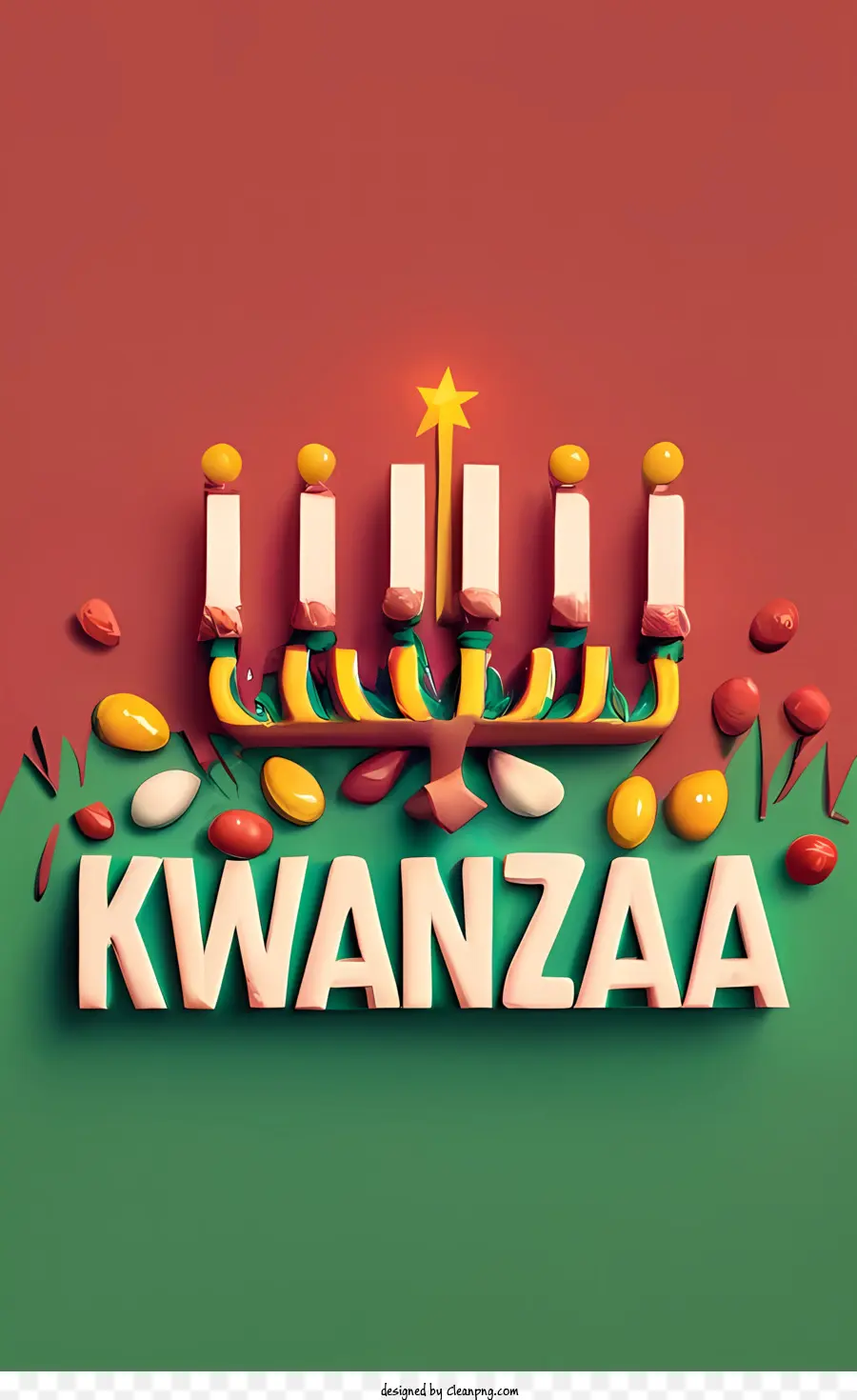 happy kwanzaa kawanzaa holiday celebration decoration