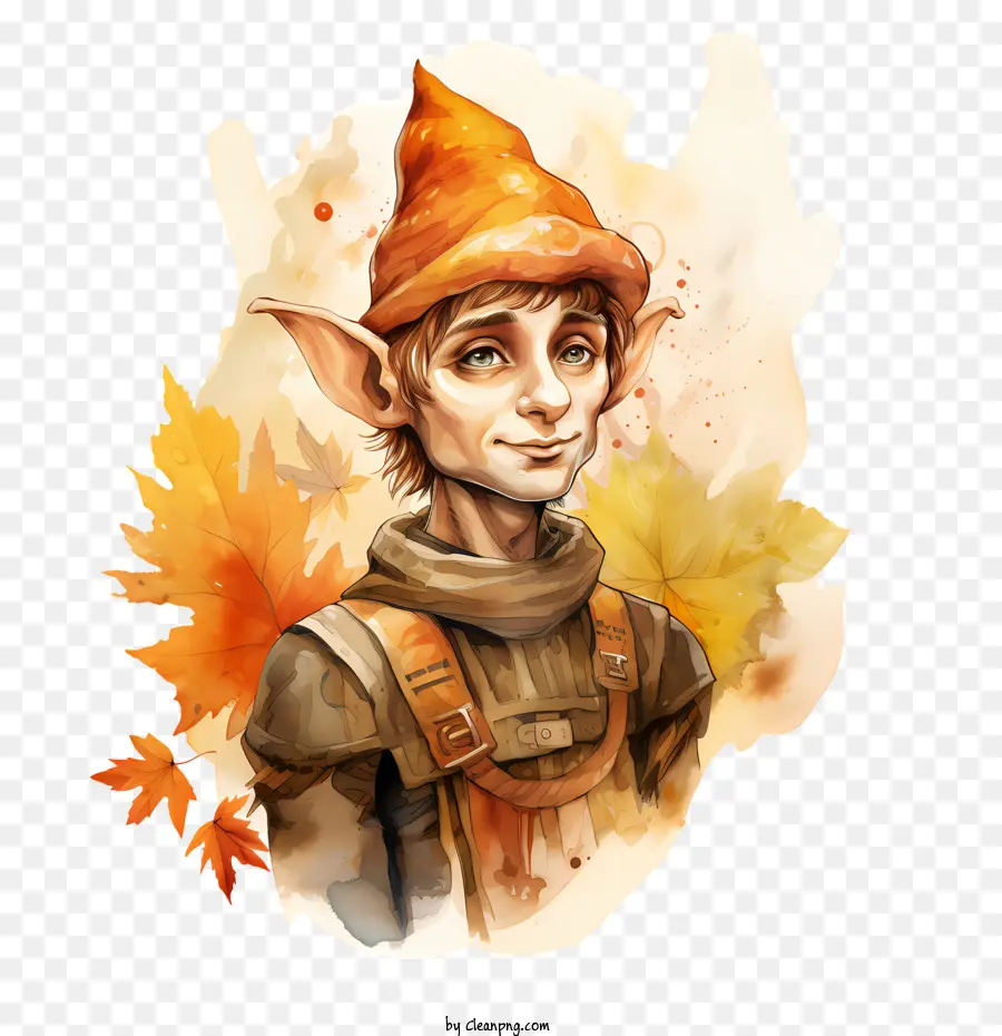 thanksgiving elf elf fantasy watercolor faeries