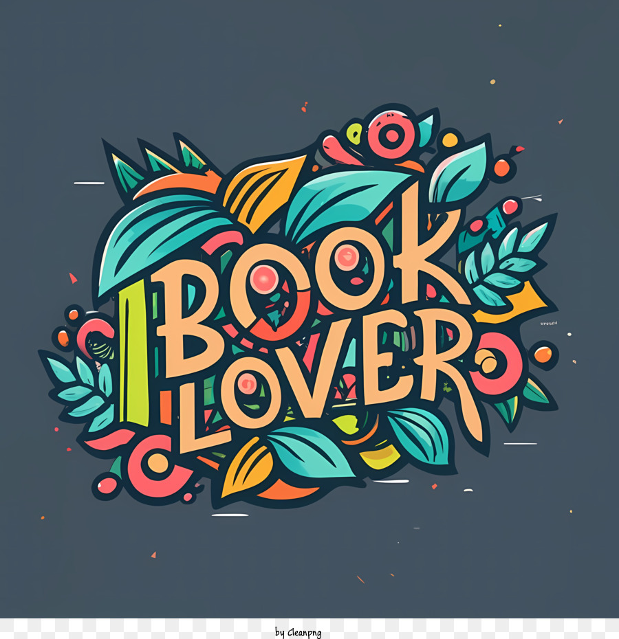 Libro amante Libro amante Tipografia Lettere a mano colorate - 