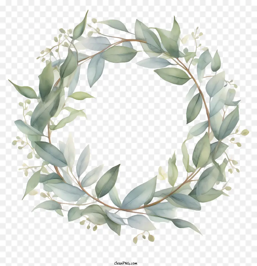 eucalyptus wreath wreath botanical leaves greenery