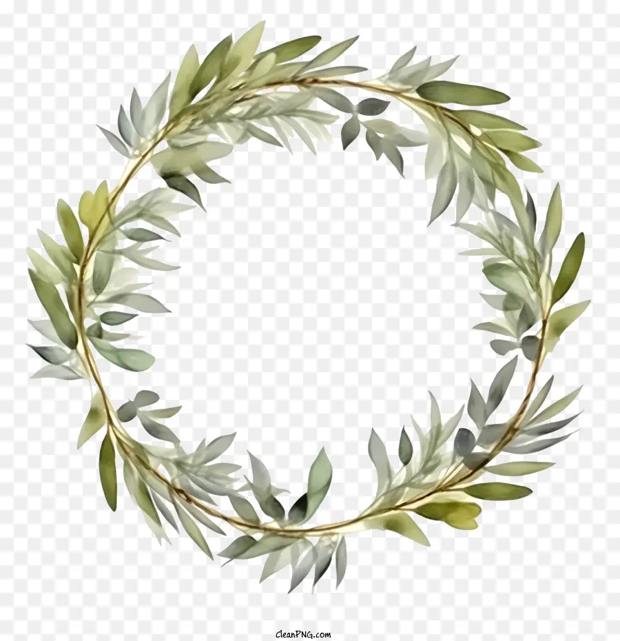 olive wreath wreath greenery foliage leaves
