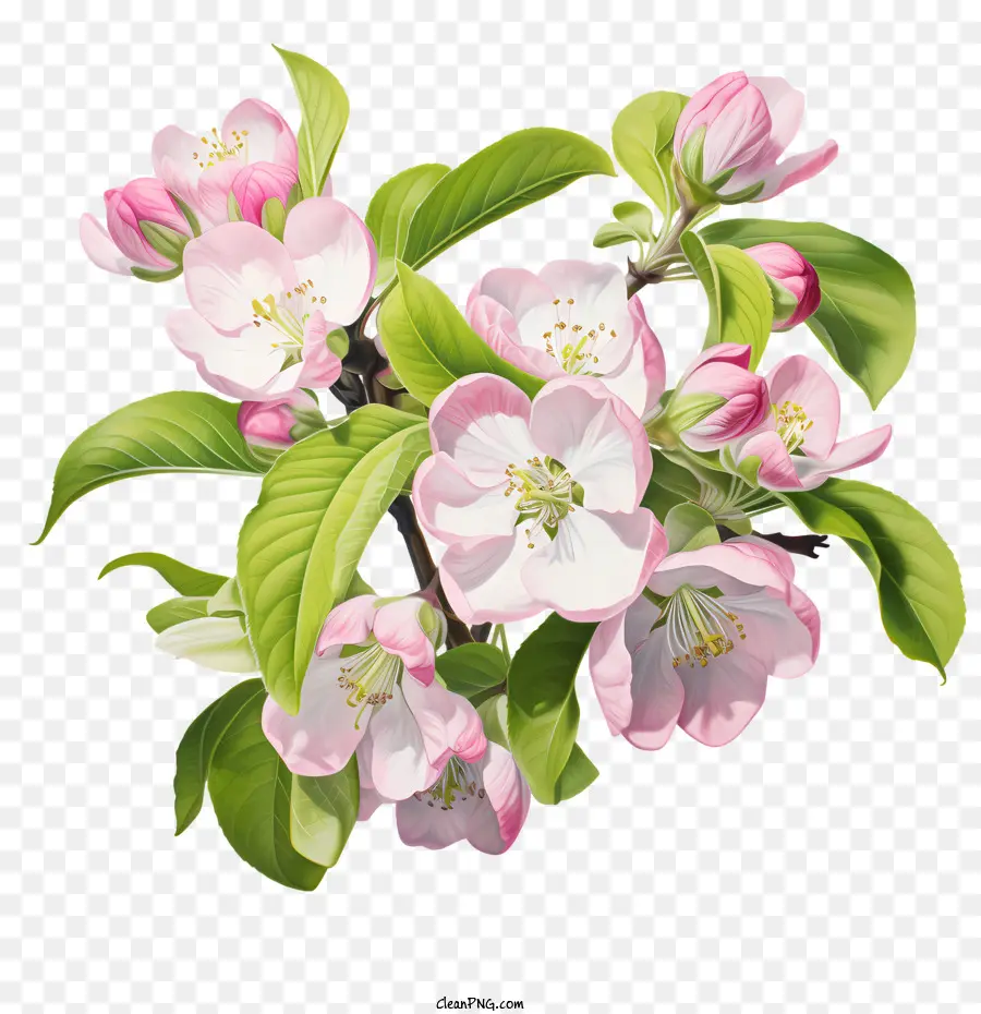 Branch di fiori di mela fiore a fiore di mela - 
