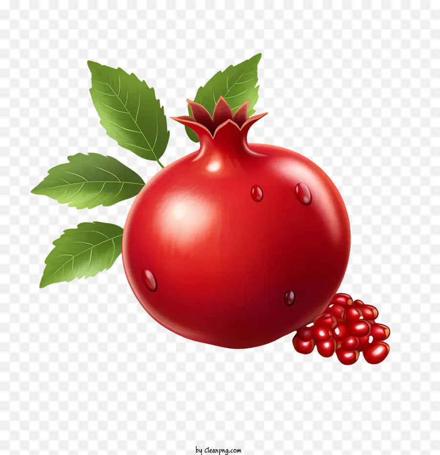 mela rossa di melograno frutta matura - 