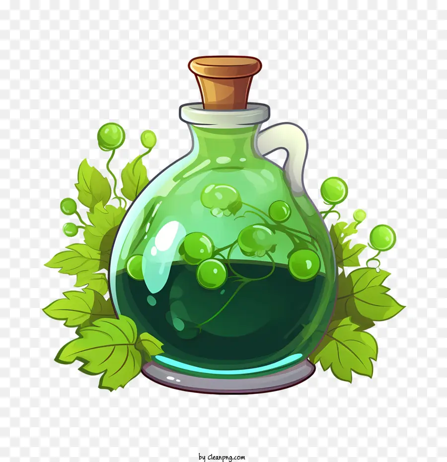 Magic Potion Flüssige grüne Blasen Pflanze - 