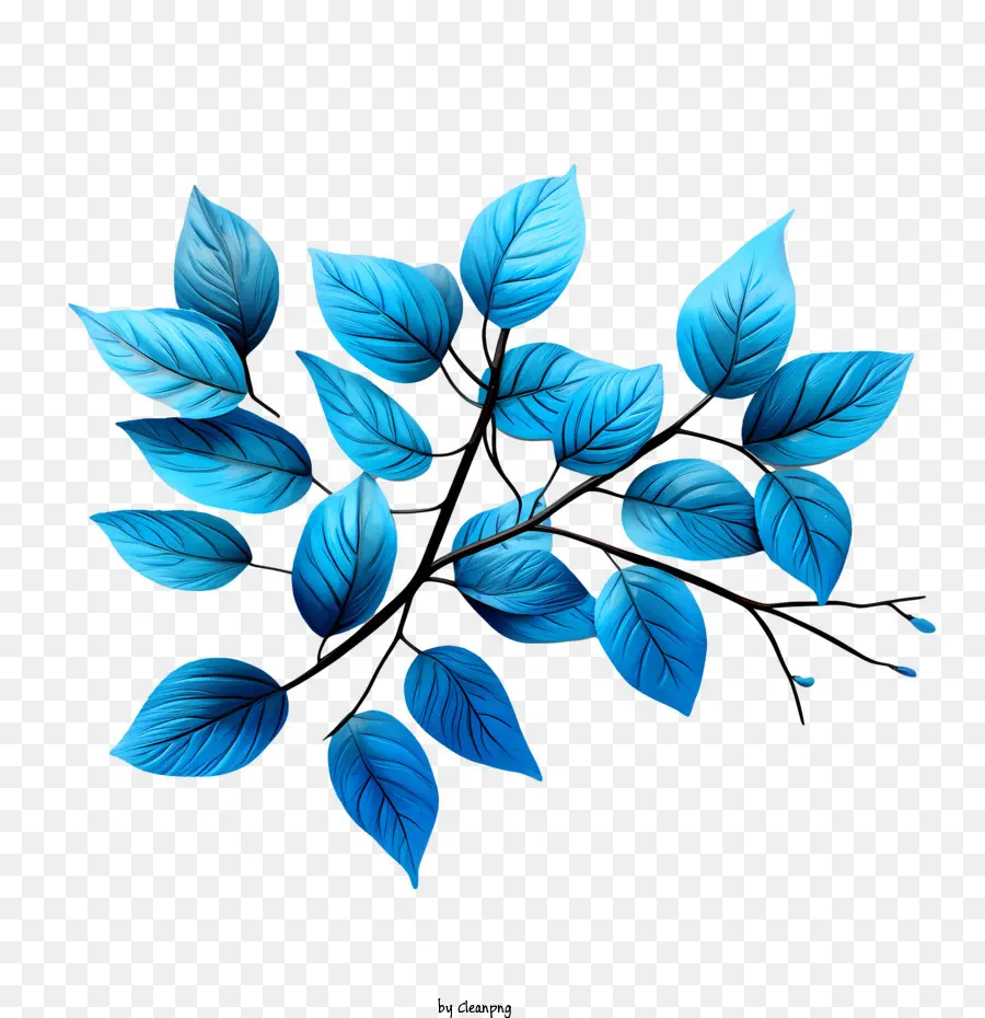 foglie blu foglie blu rami della foglia natura - 