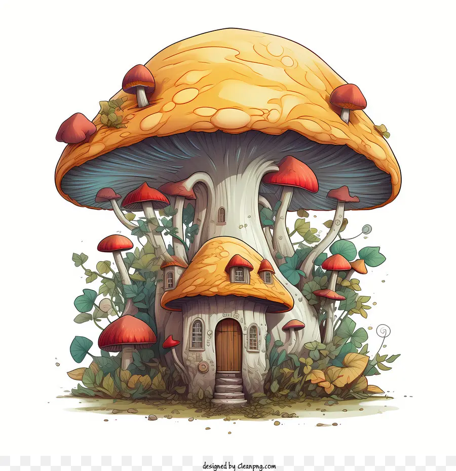 casa di funghi di funghi fata fantasia - 