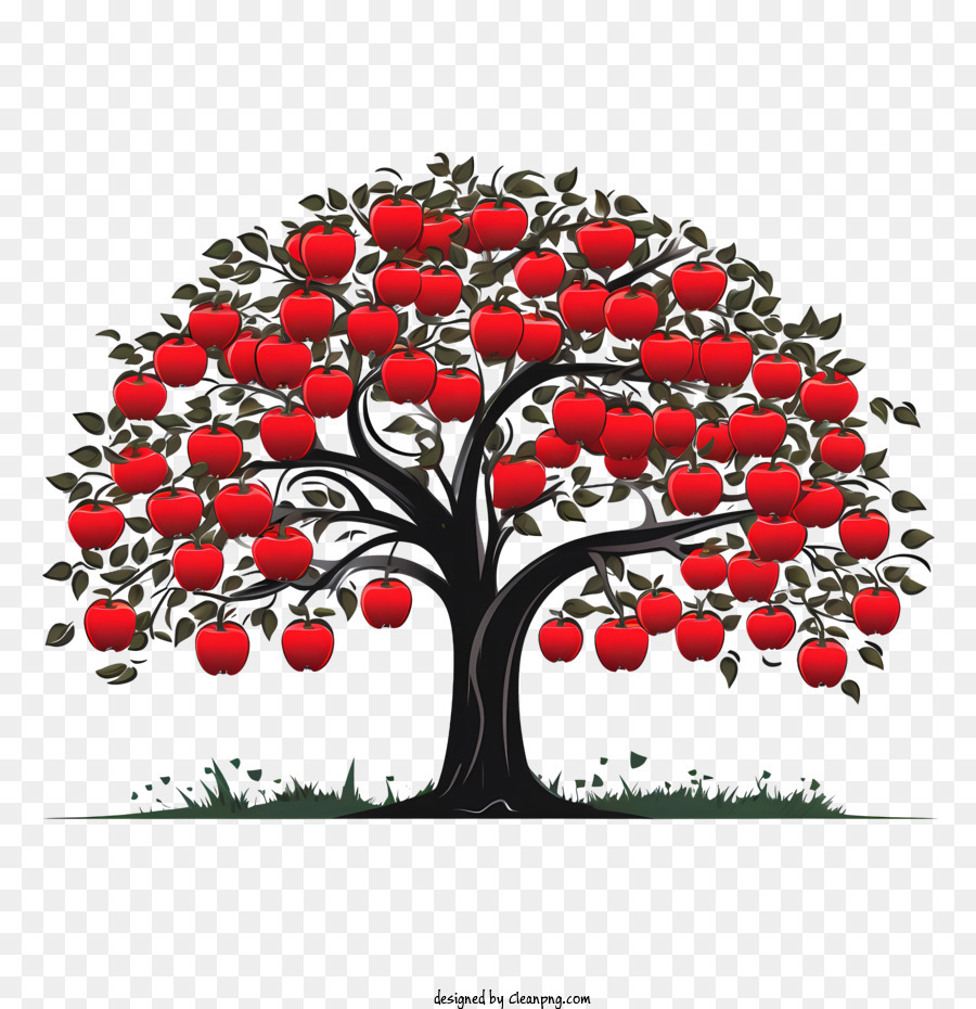 Cherry tree stock vector. Illustration of fruit, silhouette - 16266539