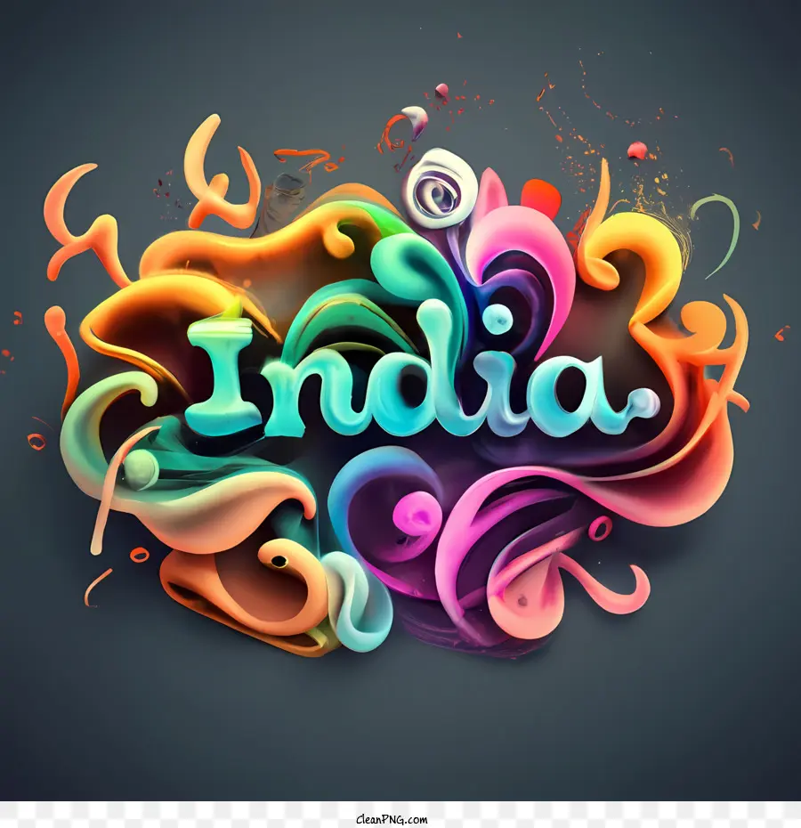 Indien Indien Farben abstrakte Malerei - 