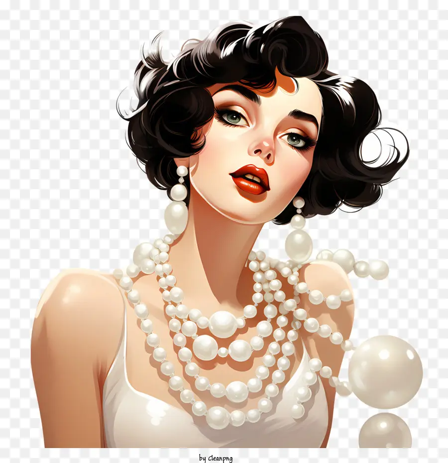 Indossa il tuo Glamour per l'eleganza per la bellezza perla di perle - 