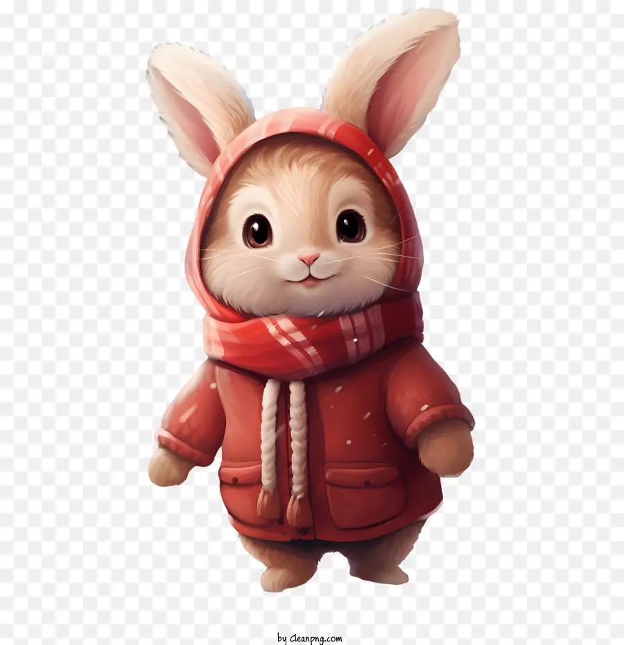 Thỏ mùa đông Bunny Furry mùa đông dễ thương - 
