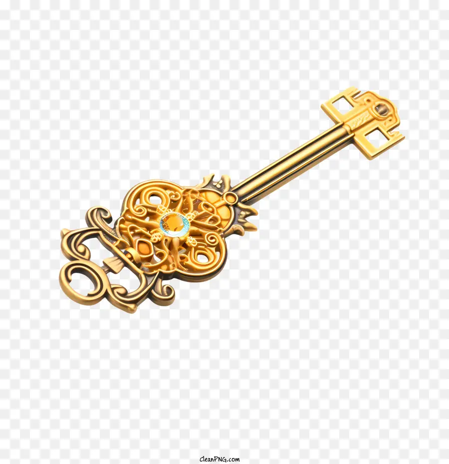 golden key key ornate gold intricate