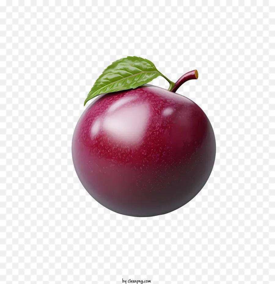plum apple red ripe fruit
