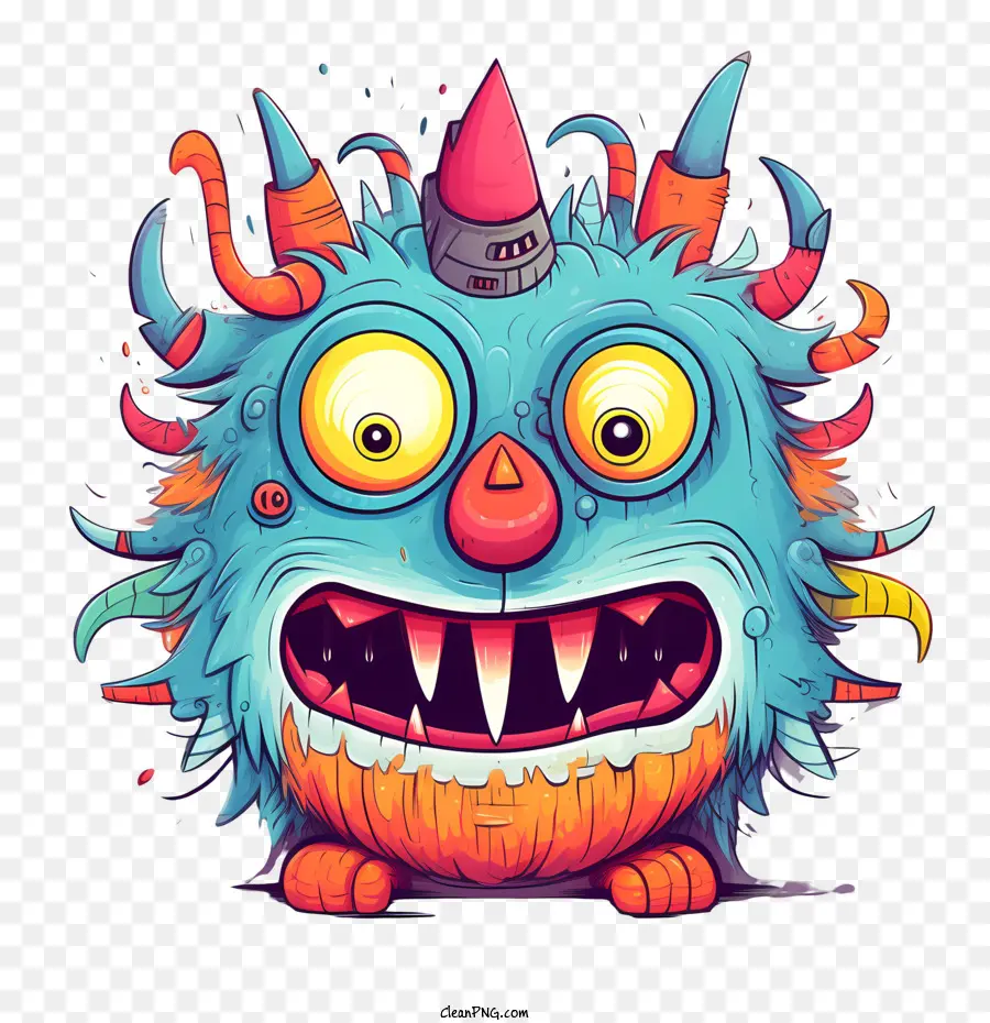 monster cute funny cartoon colorful