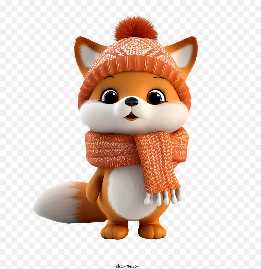 christmas fox cute furry adorable playful