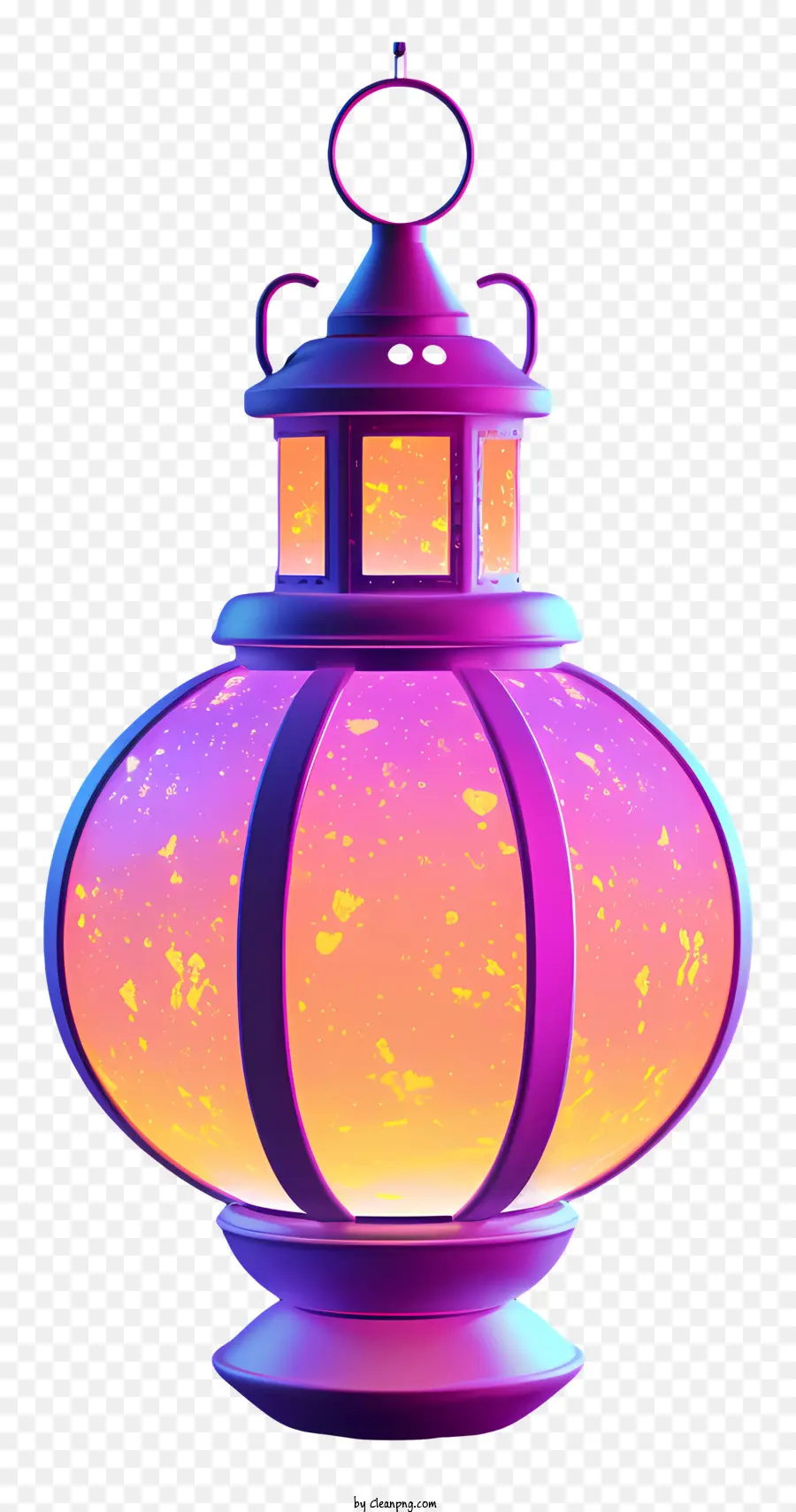Lanterna di vetro decorativo lanterna lanterna rosa Lantern arancione brillante Landa unica - Lanterna rosa con luce arancione, decorativa e unica