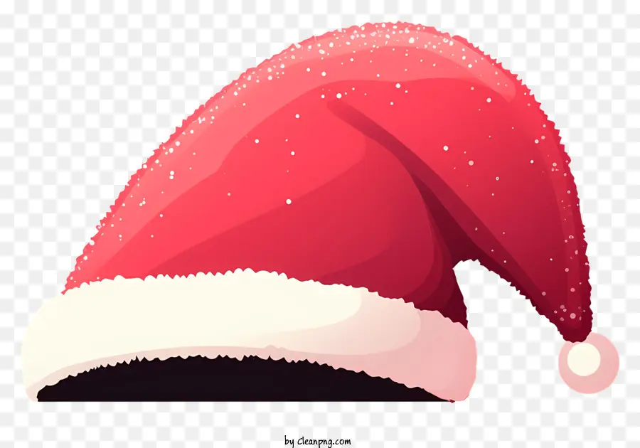 cappello di babbo natale - Cappello da Babbo Natale rosso con fiocchi di neve, nessuna caratteristica
