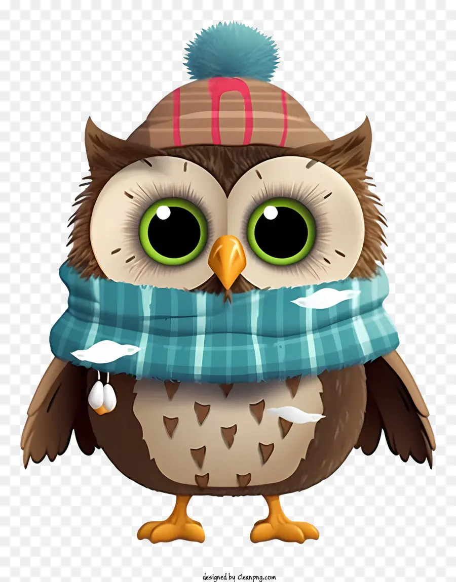 mùa đông mũ - CUTIOUS OWL với phụ kiện mùa đông và ống nhòm